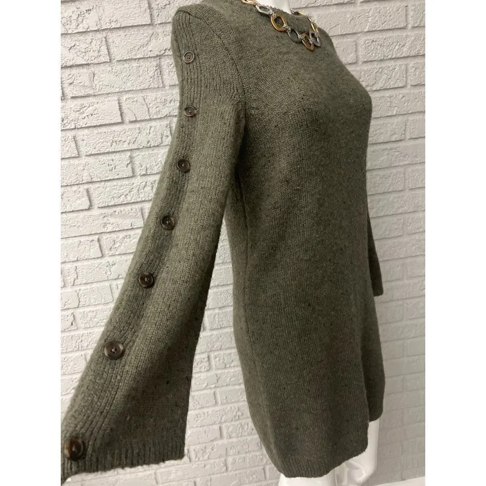 Madewell Donegal Button Sleeve Sweater Mini Dress Size XXS - Picture 9 of 11
